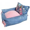 Pink Pawfume and Glam Champagne sofa bed