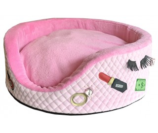 parisenne dog sofa bed Chanel pet bed quilted pink luxury dog bed • Miss  Choco Chownel Dog Boutique