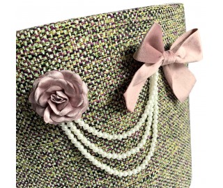 Stylish Tweed sofa bed with matching toy box