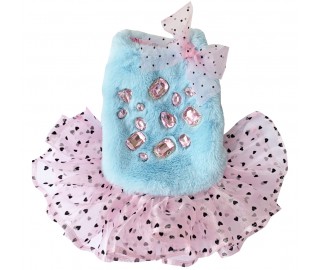Pink Baronessa fur coat