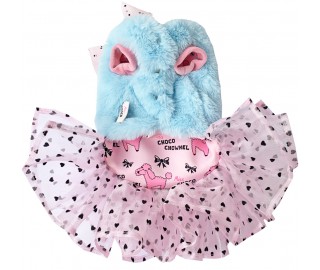 Pink Baronessa fur coat