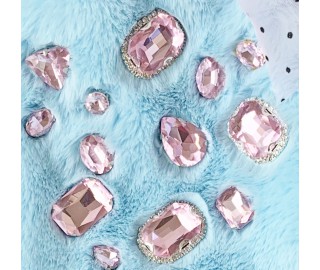 Pink Baronessa fur coat