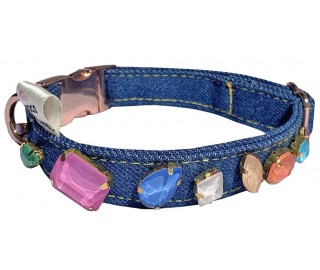 Rainbow Jelly Crystal dog collar