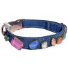 Rainbow Jelly Crystal dog collar