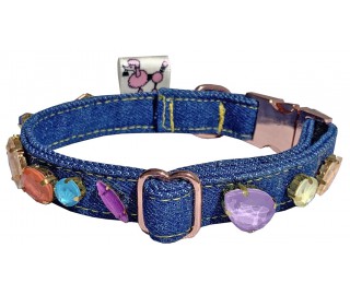 Rainbow Jelly Crystal dog collar