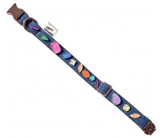 Rainbow Jelly Crystal dog collar