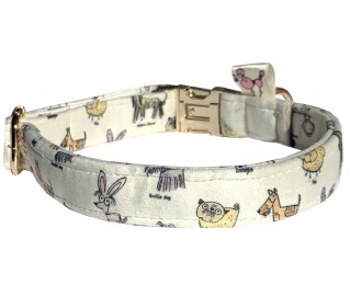funny pet collar, printed quick release dog collar • Miss Choco Chownel Dog  Boutique