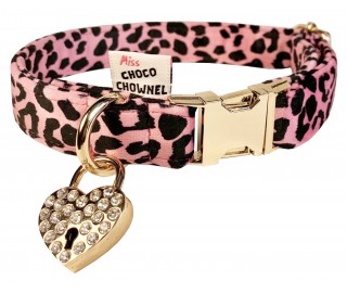 Neon Pink Ocelot collar