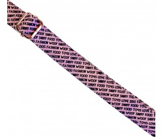 Pink & Text collar