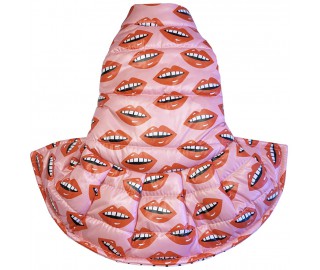 Surreal lips waterproof coat