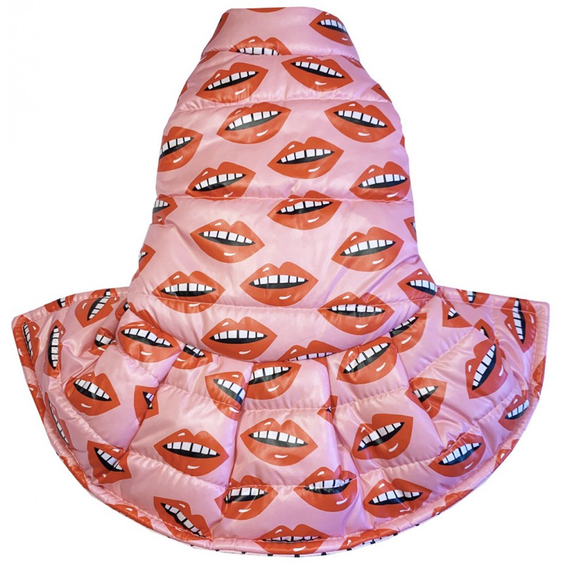 Surreal lips waterproof coat