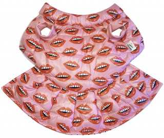 Surreal lips waterproof coat