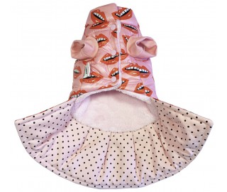 Surreal lips waterproof coat