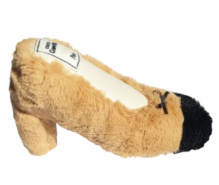 Chownel Nude Fur Heels