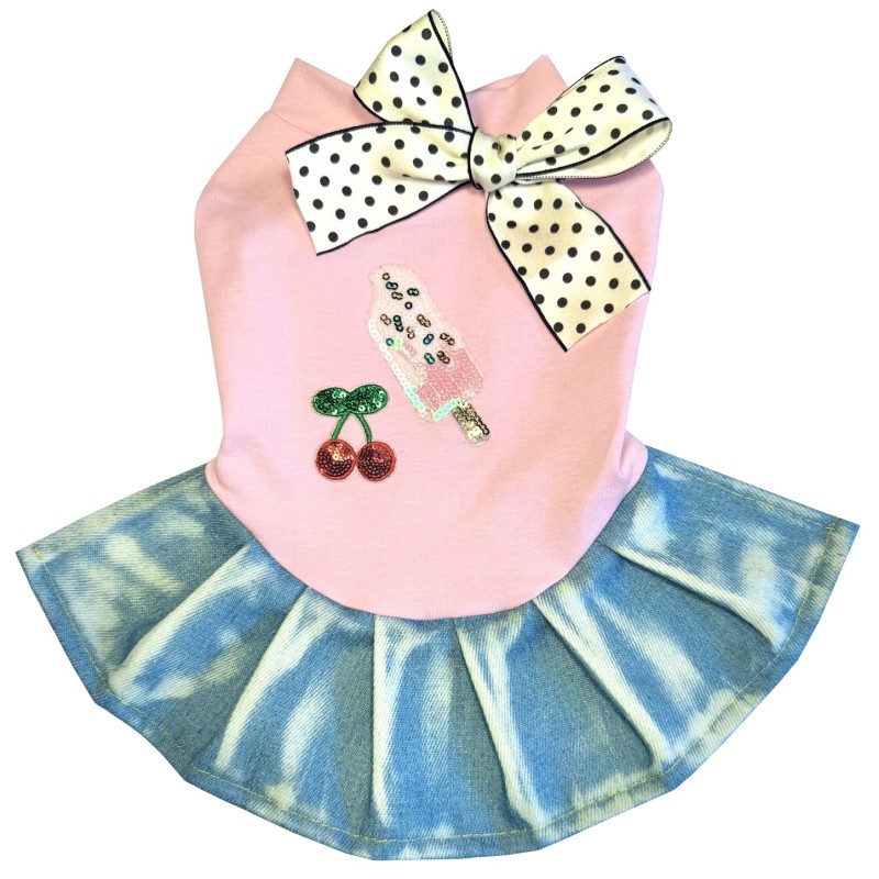 Ice lolly & cherry dress