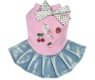 Ice lolly & cherry dress