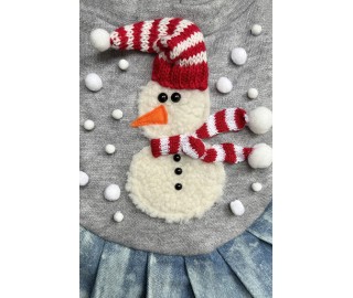 Snowman with hat dress