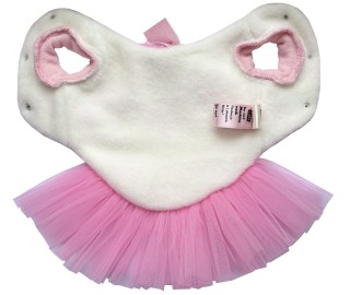 Pink fluffy hearts tutu dress