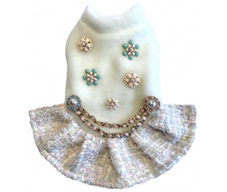 Pastel tweed dress