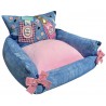 Pink Pawfume and Glam Champagne sofa bed